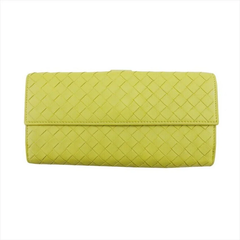 BOTTEGA VENETA Long Wallet Intrecciato Leather Authentic - Picture 8 of 11